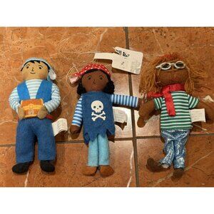 WONDERSHOP TARGET 2023  PIRATE BOY GIRL FELT XMAS ORNAMENTS LOT 3 NEW NWT